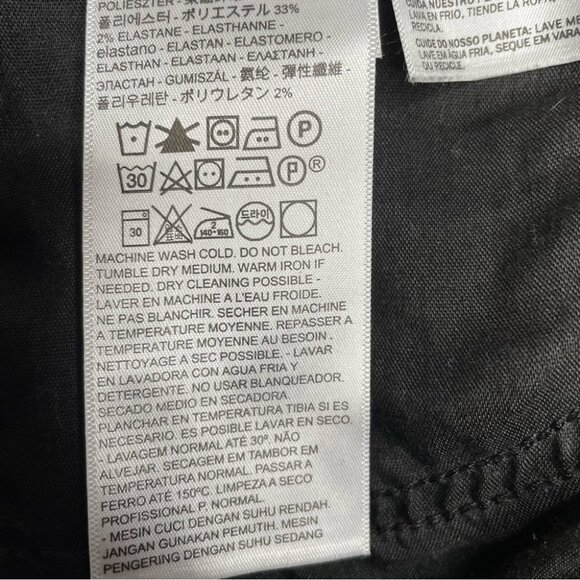 Levi's 720 High Rise Super  Skinny Jeans Black Squared Size 30 - Picture 9 of 10